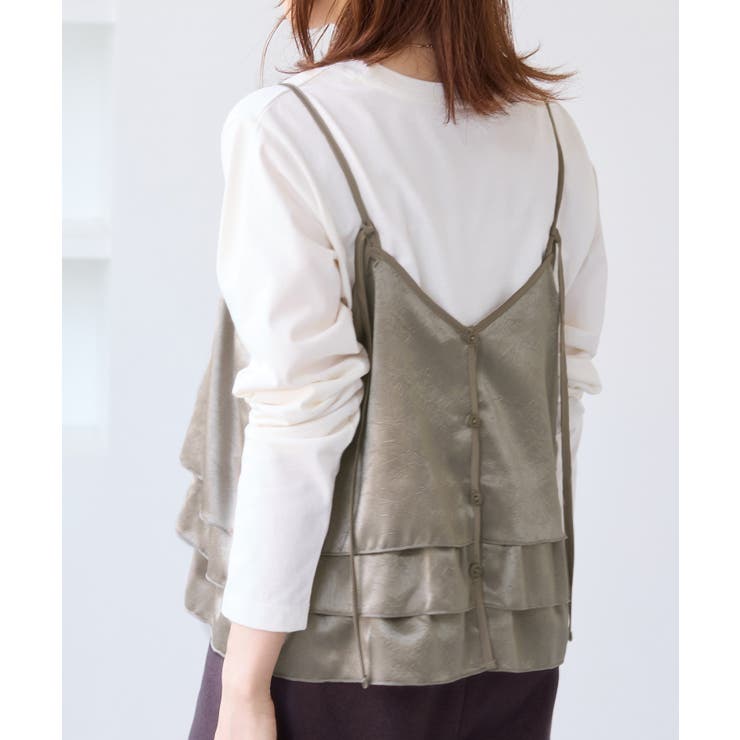 【WEB限定】サテンフリルビスチェ/2WAY | VIS  | 詳細画像16 