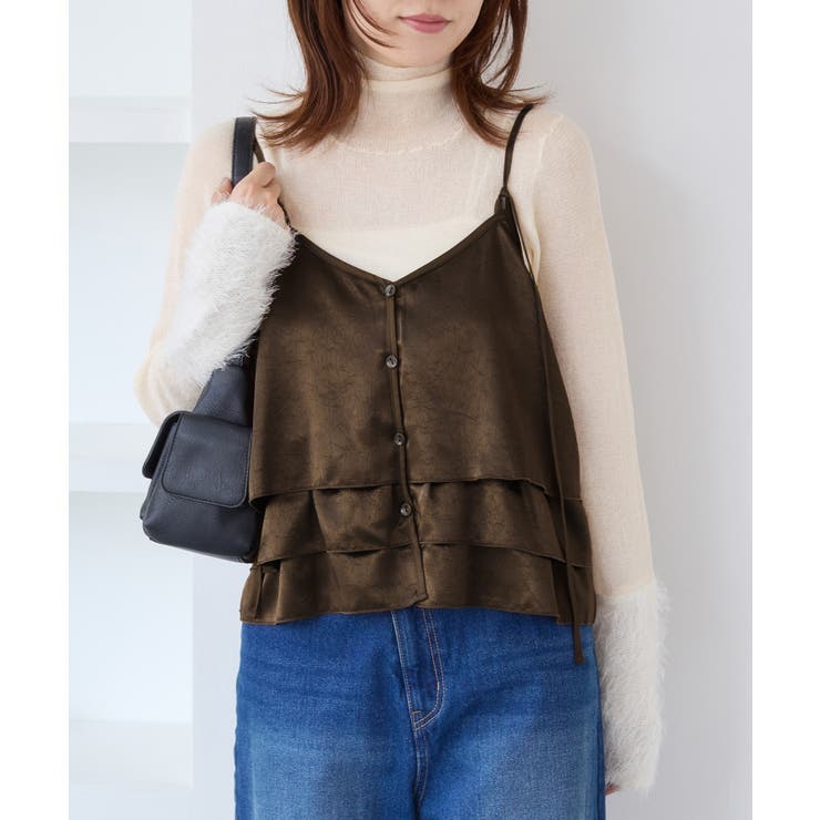 【WEB限定】サテンフリルビスチェ/2WAY | VIS  | 詳細画像5 