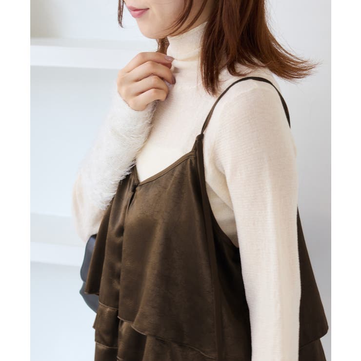 【WEB限定】サテンフリルビスチェ/2WAY | VIS  | 詳細画像6 