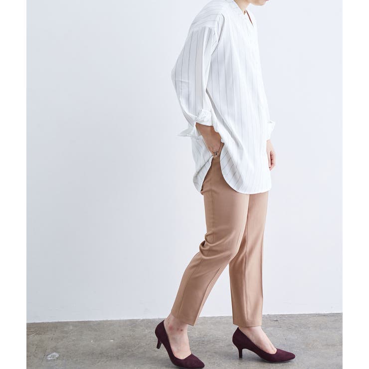 チュニック丈バンドカラーシャツ | VIS  | 詳細画像30 