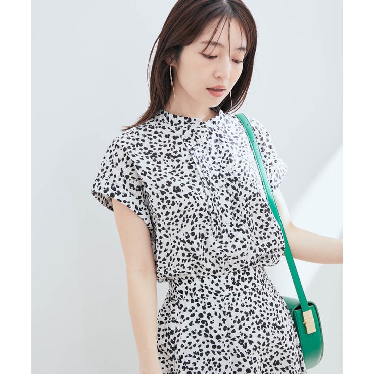 【セットアップ対応】柄＆無地アソートブラウス【EASY CARE】 | VIS  | 詳細画像2 