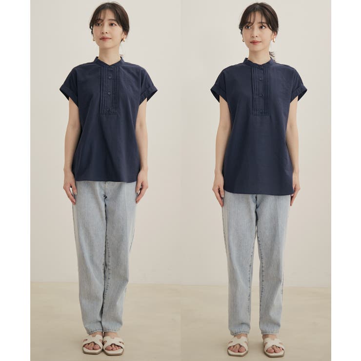 【セットアップ対応】柄＆無地アソートブラウス【EASY CARE】 | VIS  | 詳細画像34 