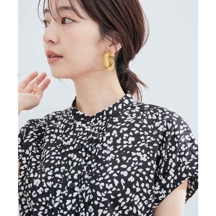 【セットアップ対応】柄＆無地アソートブラウス【EASY CARE】 | VIS  | 詳細画像9 