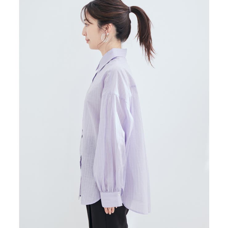 シアーストライプシャツ | VIS  | 詳細画像15 