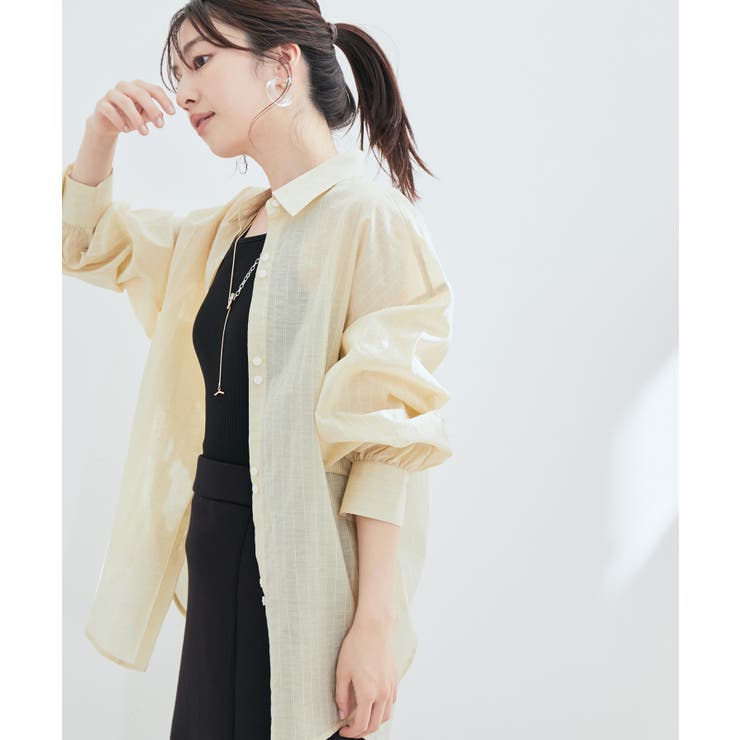 シアーストライプシャツ | VIS  | 詳細画像2 