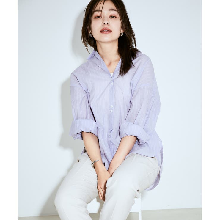 シアーストライプシャツ | VIS  | 詳細画像24 