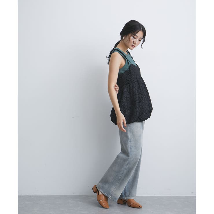 ジャガードバルーンリボンキャミソール | VIS  | 詳細画像2 