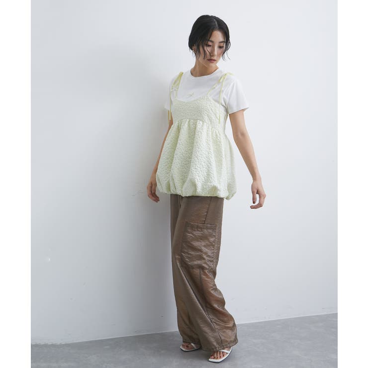 ジャガードバルーンリボンキャミソール | VIS  | 詳細画像4 