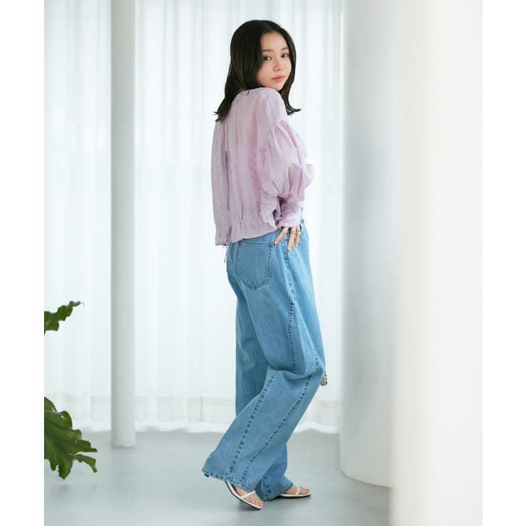 ドビーフラワーブラウス | VIS  | 詳細画像11 