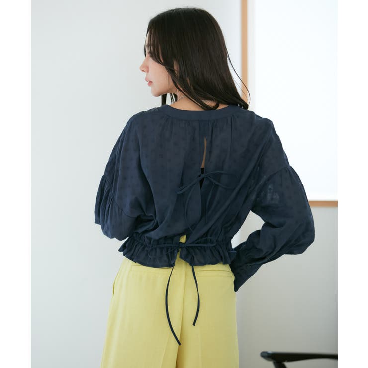 ドビーフラワーブラウス | VIS  | 詳細画像17 