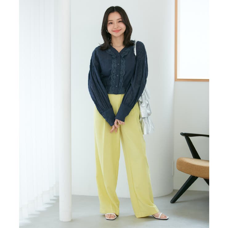 ドビーフラワーブラウス | VIS  | 詳細画像19 