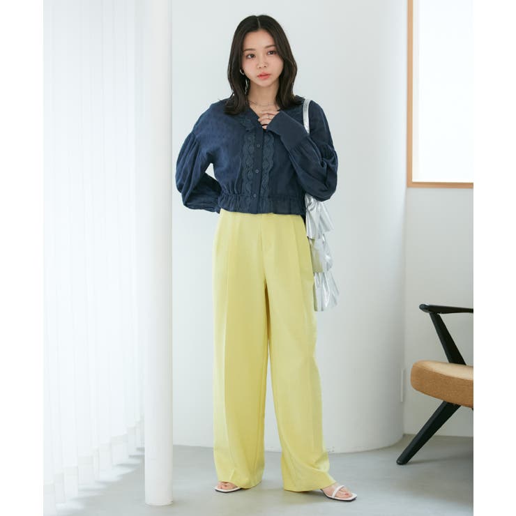 ドビーフラワーブラウス | VIS  | 詳細画像20 