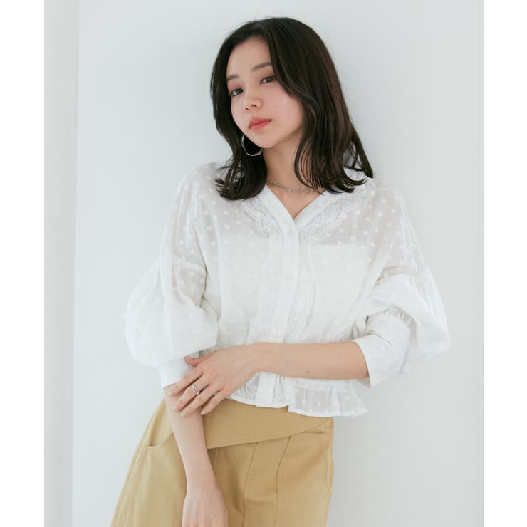 ドビーフラワーブラウス | VIS  | 詳細画像21 