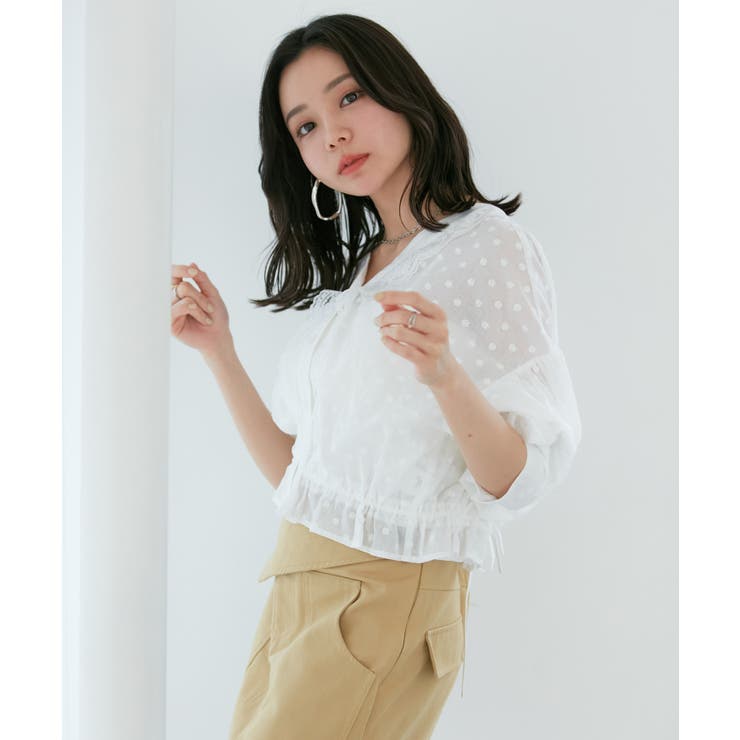 ドビーフラワーブラウス | VIS  | 詳細画像24 