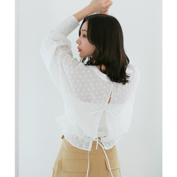 ドビーフラワーブラウス | VIS  | 詳細画像26 