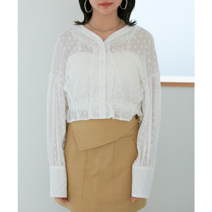 ドビーフラワーブラウス | VIS  | 詳細画像30 