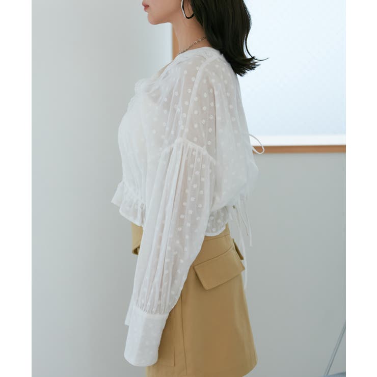 ドビーフラワーブラウス | VIS  | 詳細画像31 