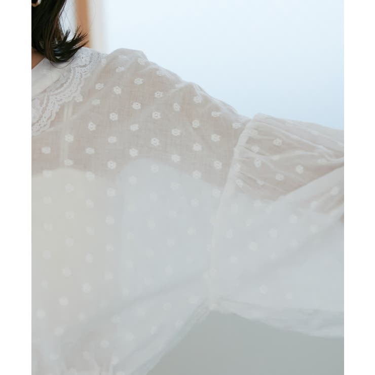 ドビーフラワーブラウス | VIS  | 詳細画像34 