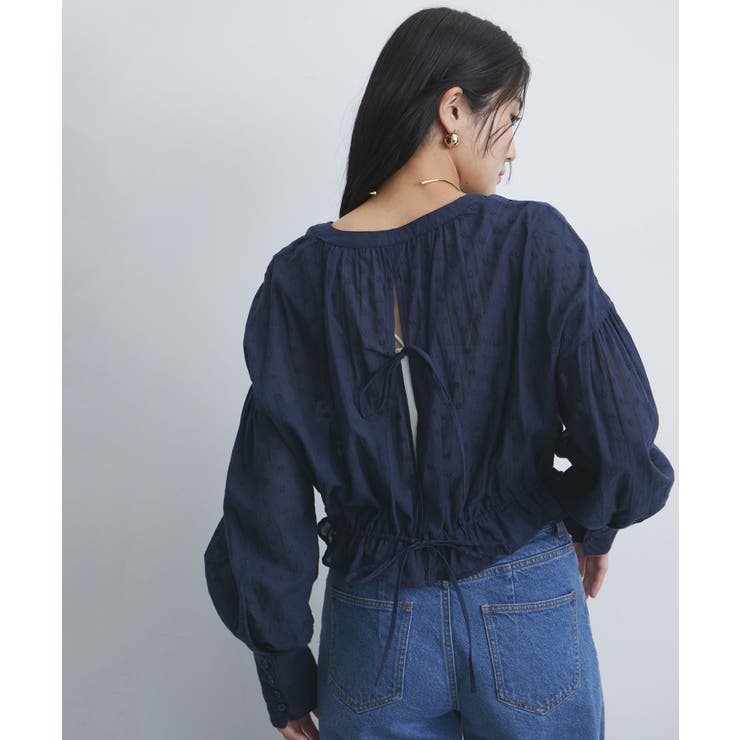 ドビーフラワーブラウス | VIS  | 詳細画像7 