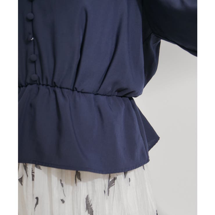 バルーンスリーブVネックブラウス | VIS  | 詳細画像21 