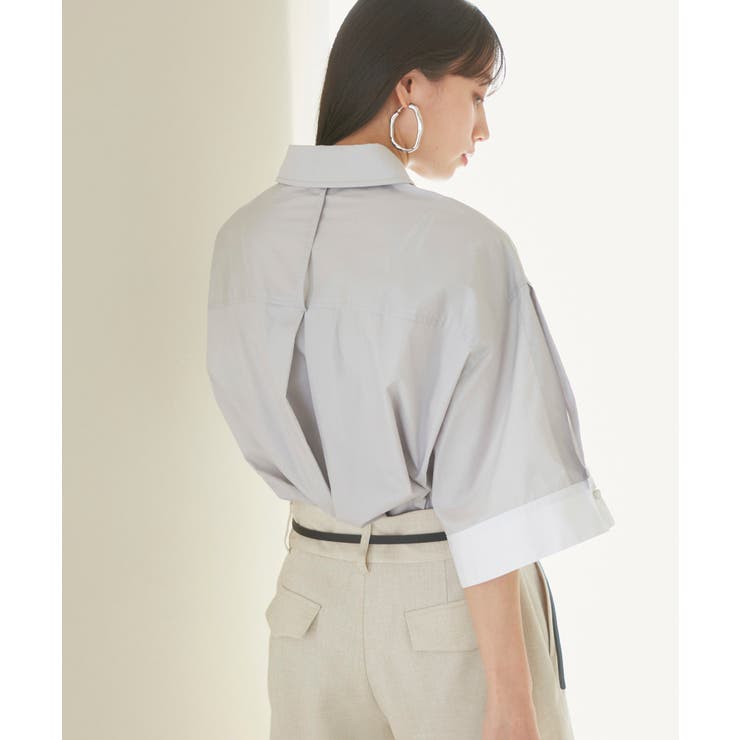 【洗える】オーバーサイズピンタックシャツ | VIS  | 詳細画像10 