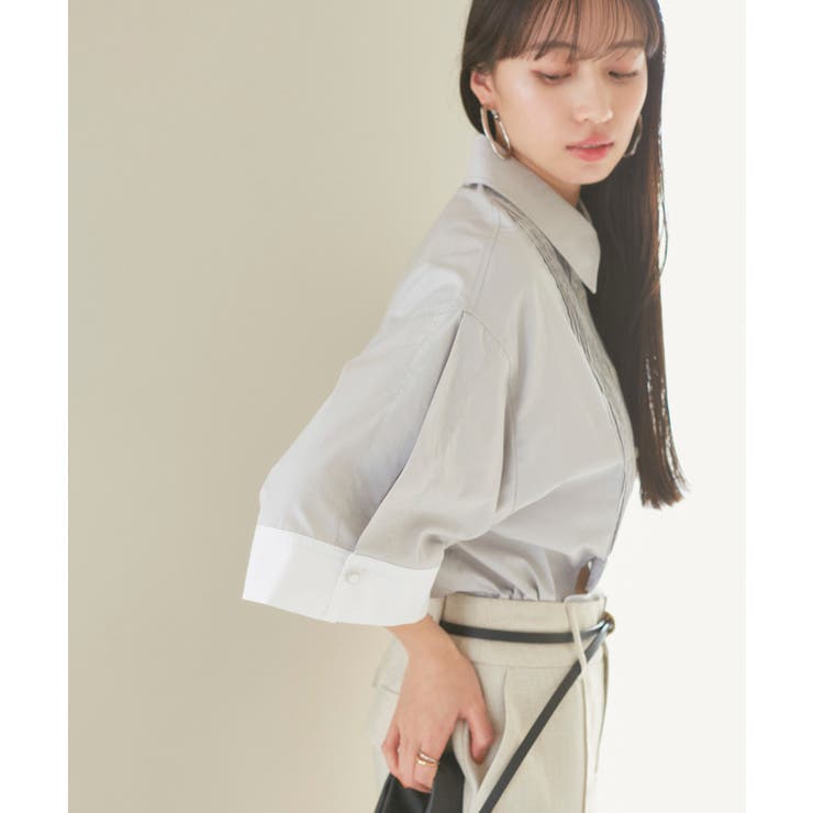 【洗える】オーバーサイズピンタックシャツ | VIS  | 詳細画像11 