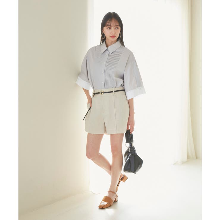 【洗える】オーバーサイズピンタックシャツ | VIS  | 詳細画像12 