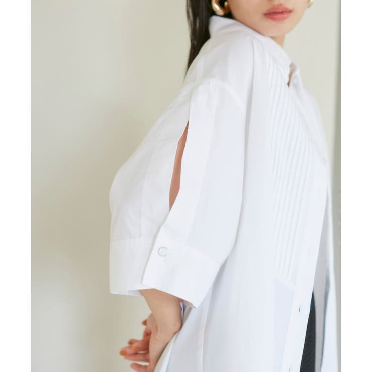 【洗える】オーバーサイズピンタックシャツ | VIS  | 詳細画像17 
