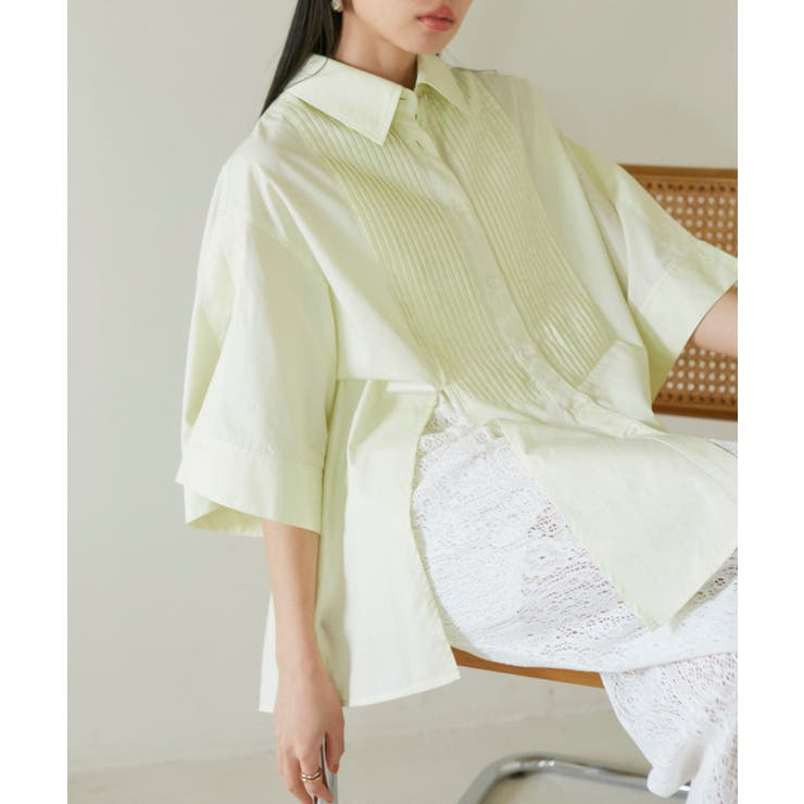 【洗える】オーバーサイズピンタックシャツ | VIS  | 詳細画像3 