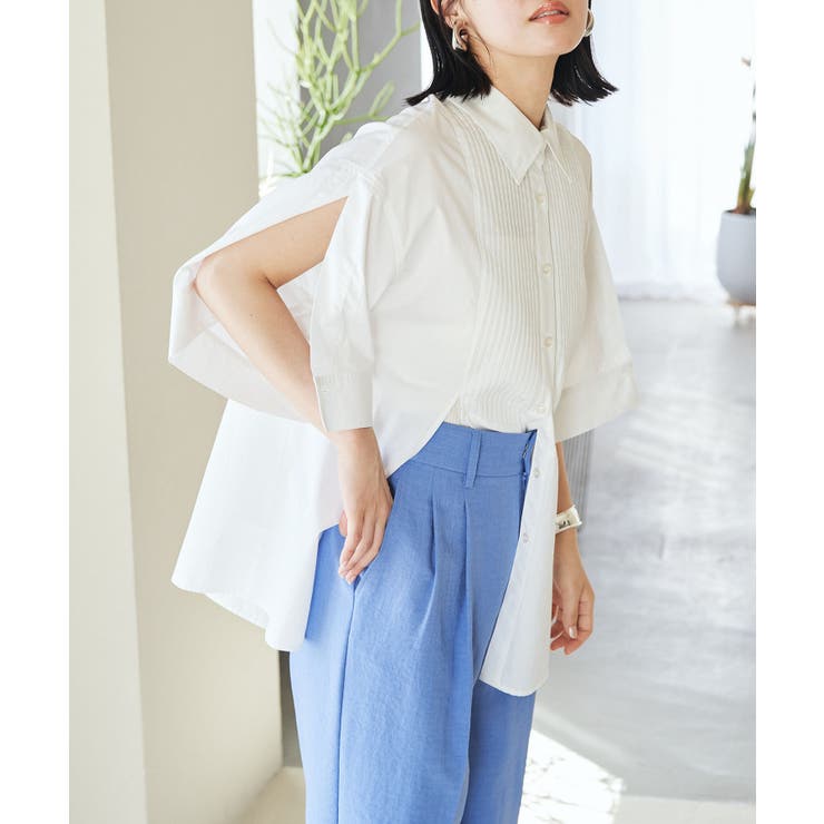 【洗える】オーバーサイズピンタックシャツ | VIS  | 詳細画像32 