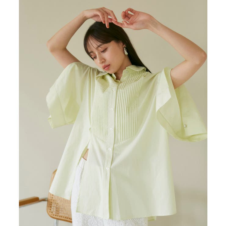 【洗える】オーバーサイズピンタックシャツ | VIS  | 詳細画像4 