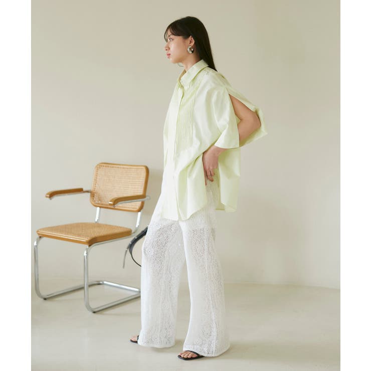 【洗える】オーバーサイズピンタックシャツ | VIS  | 詳細画像7 