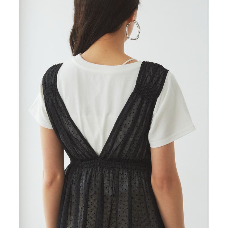 フロッキードットチュールチュニック | VIS  | 詳細画像24 