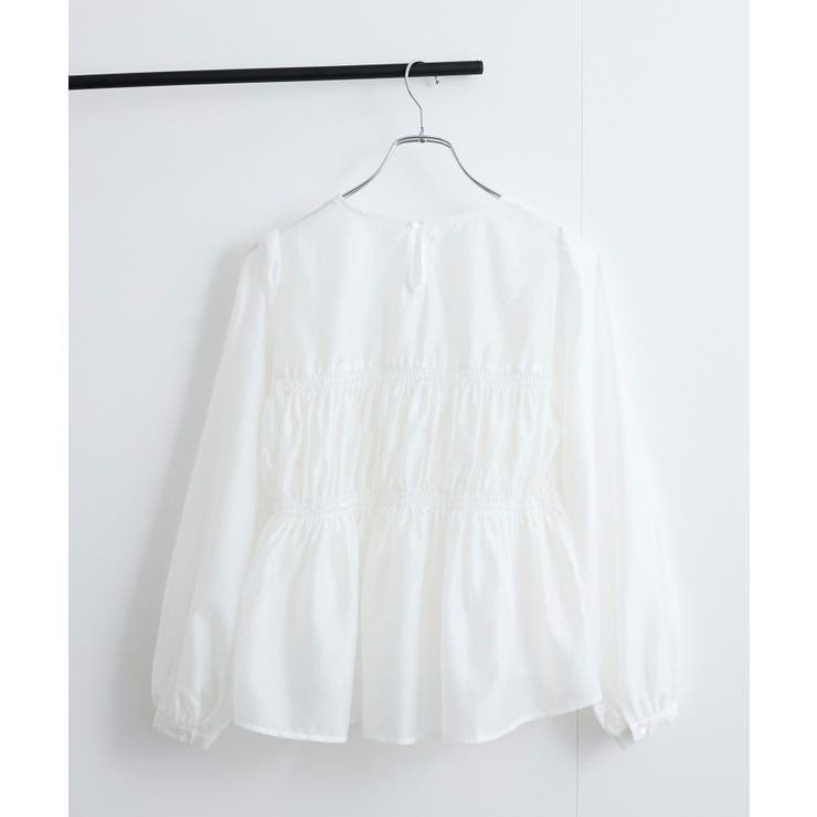 【洗える】シャーリングブラウス | VIS  | 詳細画像16 