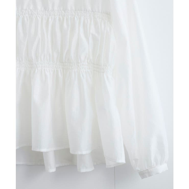 【洗える】シャーリングブラウス | VIS  | 詳細画像19 