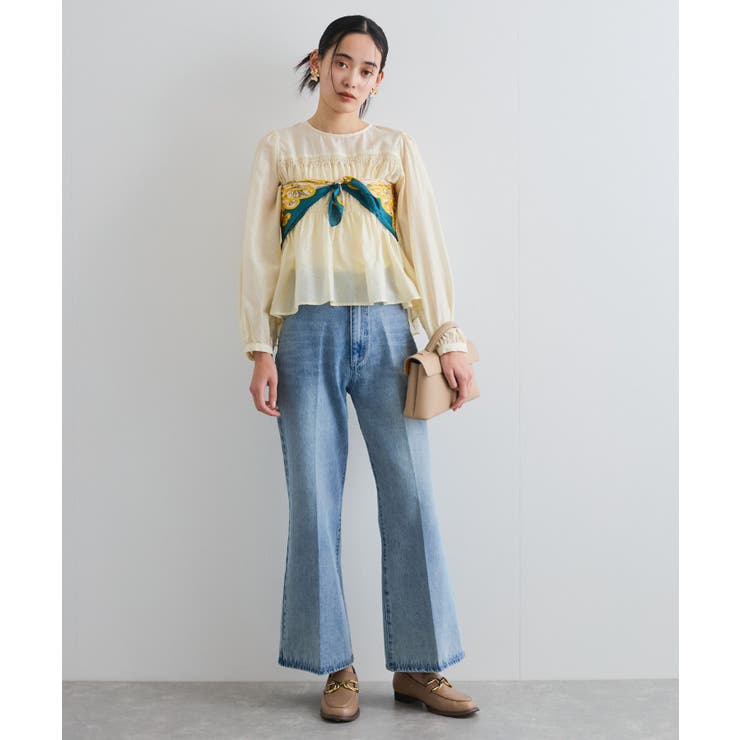 【洗える】シャーリングブラウス | VIS  | 詳細画像2 