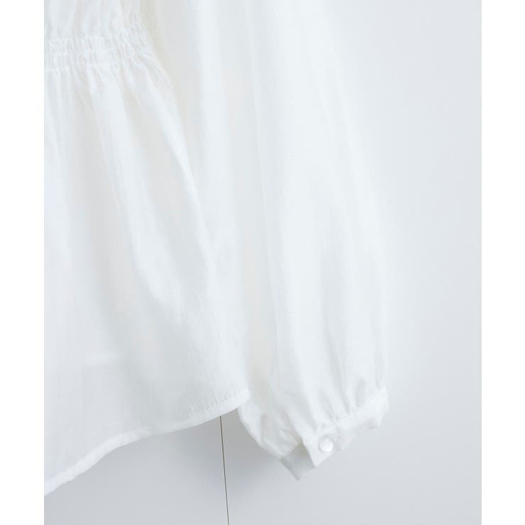 【洗える】シャーリングブラウス | VIS  | 詳細画像22 