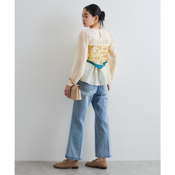 【洗える】シャーリングブラウス | VIS  | 詳細画像3 