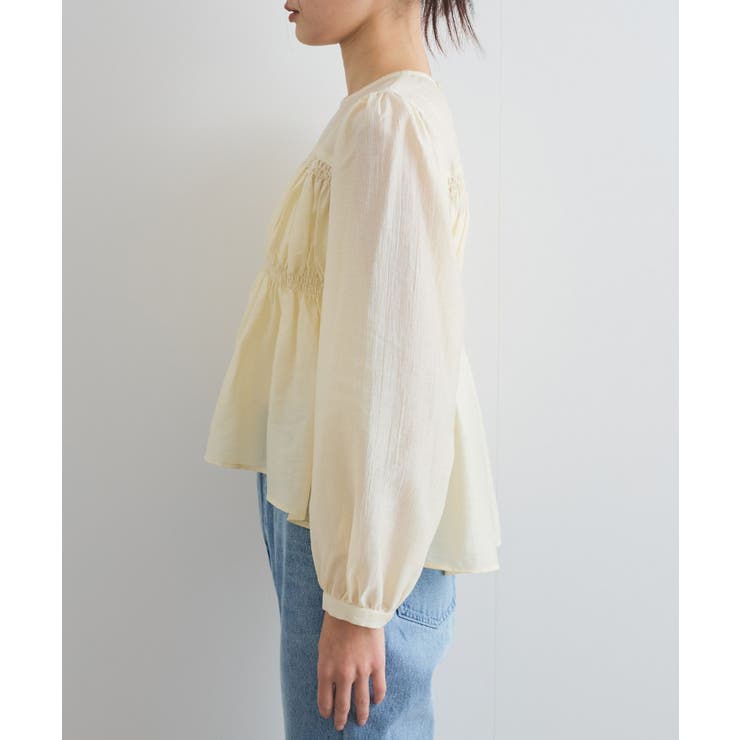 【洗える】シャーリングブラウス | VIS  | 詳細画像28 