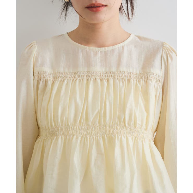 【洗える】シャーリングブラウス | VIS  | 詳細画像30 