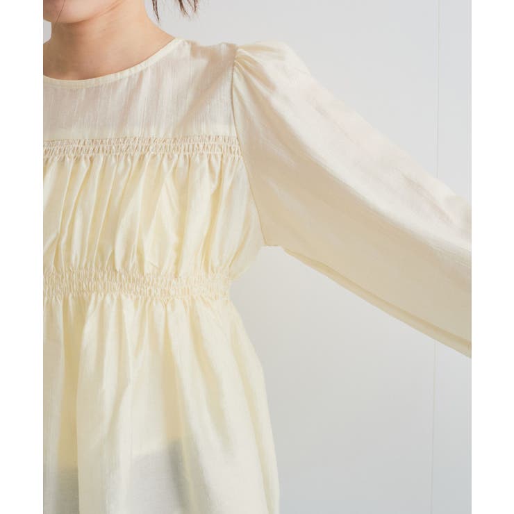 【洗える】シャーリングブラウス | VIS  | 詳細画像31 