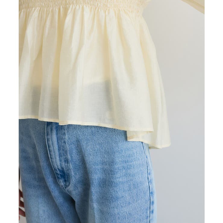 【洗える】シャーリングブラウス | VIS  | 詳細画像32 