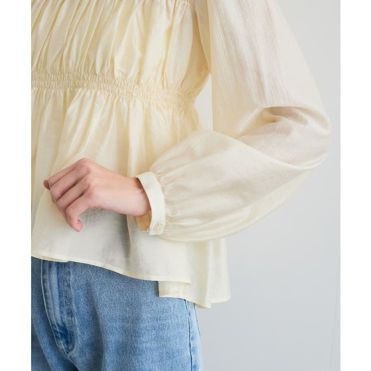 【洗える】シャーリングブラウス | VIS  | 詳細画像33 