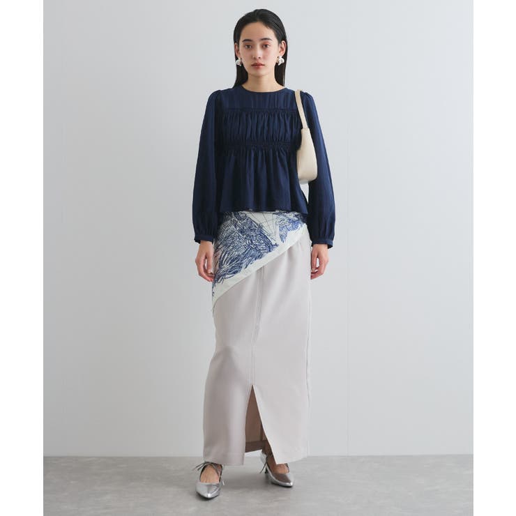 【洗える】シャーリングブラウス | VIS  | 詳細画像5 