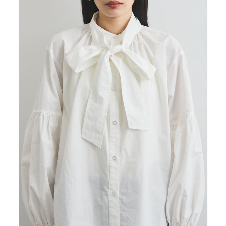 【洗える】アソートボウタイブラウス(デニム＆シャツ) | VIS  | 詳細画像16 