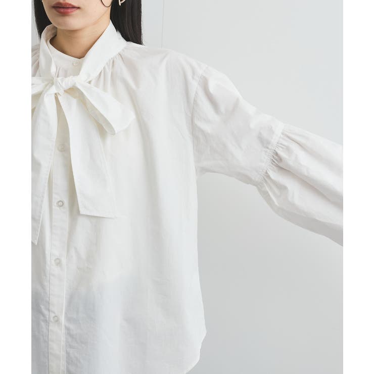 【洗える】アソートボウタイブラウス(デニム＆シャツ) | VIS  | 詳細画像17 