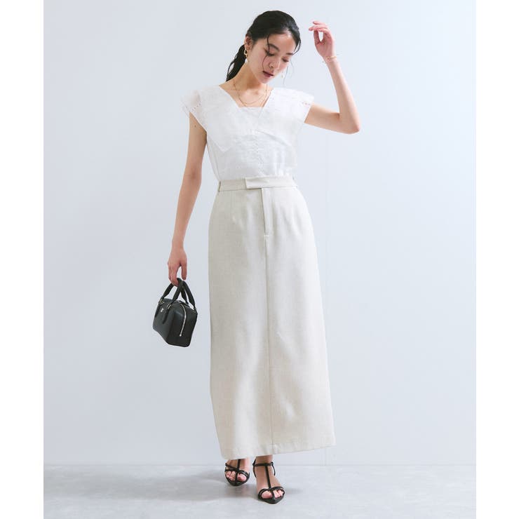 コンパクトビッグカラーブラウス | VIS  | 詳細画像3 