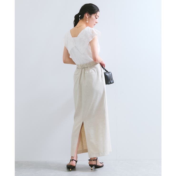 コンパクトビッグカラーブラウス | VIS  | 詳細画像4 