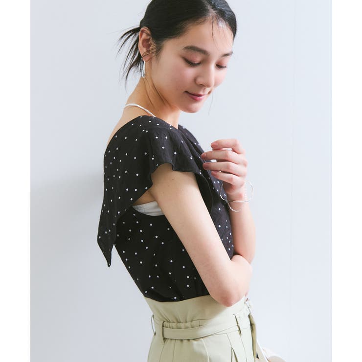 コンパクトビッグカラーブラウス | VIS  | 詳細画像7 