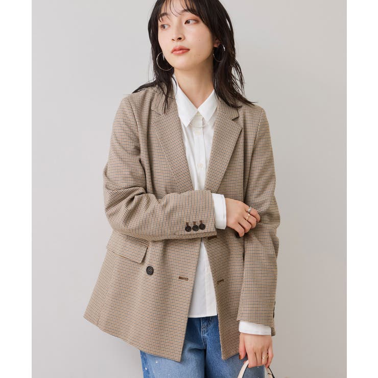 無地＆ストライプダブルカラーウエスト切り替えシャツ | VIS  | 詳細画像16 